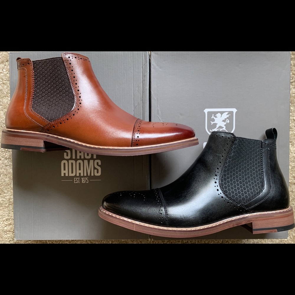 Stacy Adams Alomar Leather Boots - Brand New